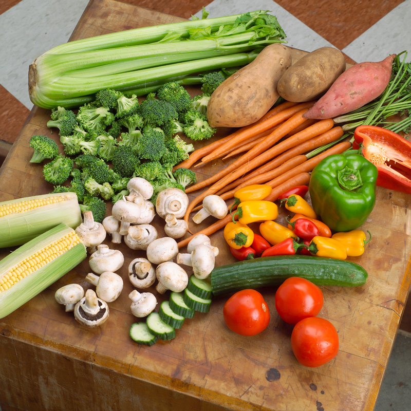 غذاهای کم کالری ، سبزیجات ، میوه جات