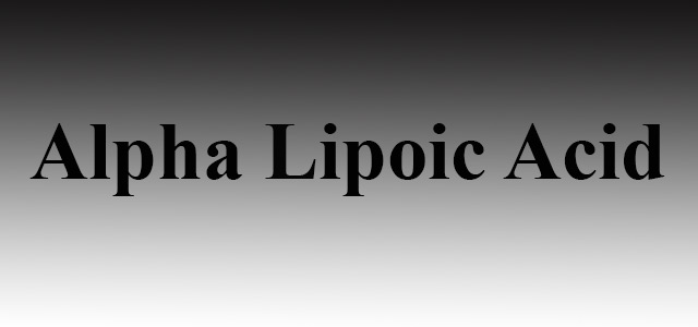 لیپوئیک اسید Lipoic acid